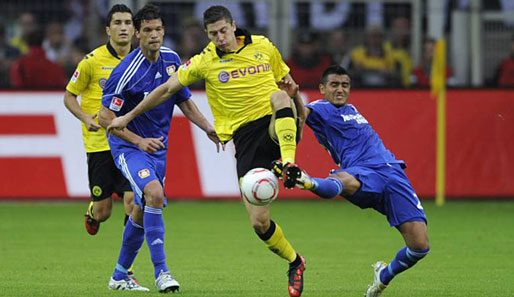 Arturo Vidal (r.) zeigte in Dortmund eine starke Leistung