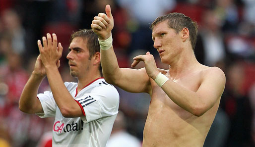 Bastian Schweinsteiger (r.) und Philipp Lahm spielten schon in ihrer Jugend für den FCB