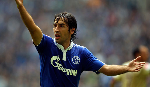 Raul wartet noch immer auf sein erstes Tor in einem Pflichtspiel für Schalke 04