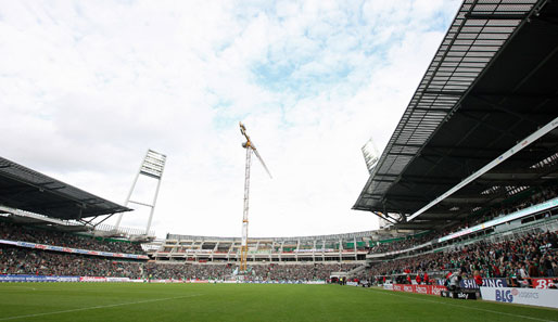 Das Bremer Weserstadion wird derzeit umgebaut und soll zu einem reinen Fußballstadion werden