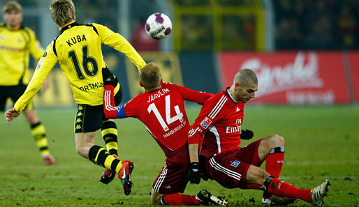 Bild aus der vergangenen Saison: Dortmund schlägt den HSV zuhause 1:0