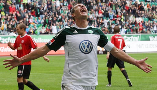 Edin Dzeko wurde 2009 mit dem VfL Wolfsburg deutscher Meister
