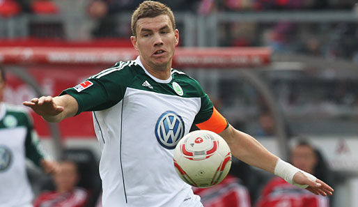 In der Hinrunde erzielte Edin Dzeko zehn Tore für den VfL Wolfsburg
