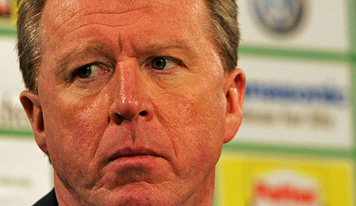 Der britische Trainer Steve McClaren steht beim VfL Wolfsburg gehörig unter Druck