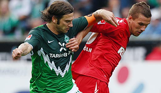 Werder Bremen gewann das Hinspiel zu Hause gegen Köln am 28. August mit 4:2