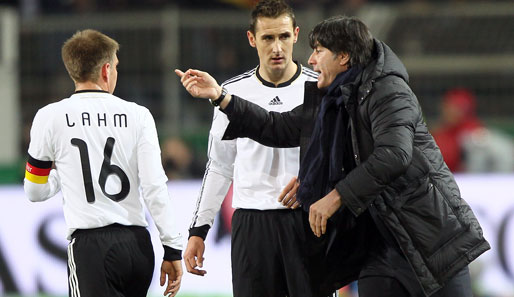 Bald beim FCB vereint? Jogi Löw, Miro Klose und Philipp Lahm (v.r.n.l.) kennen sich vom DFB-Team