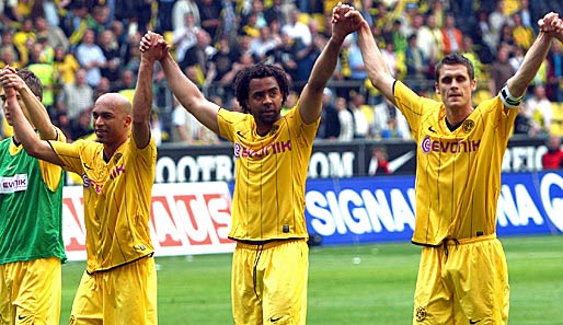 Dede (l.), Owomoyela (M.) und Kehl: Ist ihre Zeit bei Borussia Dortmund abgelaufen?