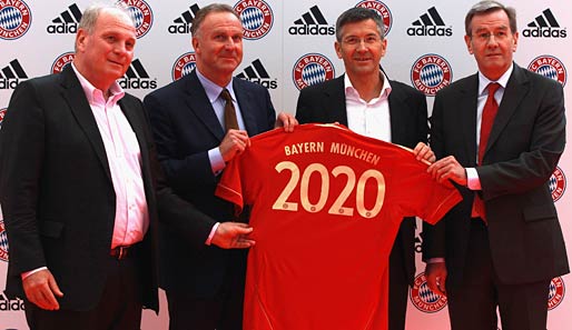Der FC Bayern München und Ausrüster Adidas haben ihre Zusammenarbeit bis 2020 ausgedehnt