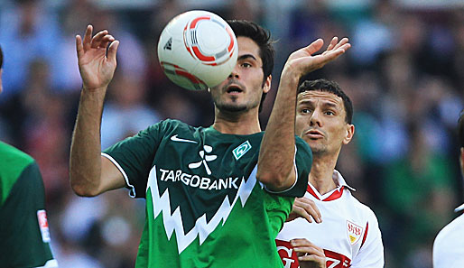 Der Einsatz von Bremens Denni Avdic gegen Schalke 04 ist stark gefährdet