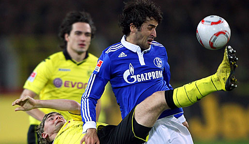 Raul spielte mit Schalke in dieser Saison 1:3 und 0:0 gegen Dortmund