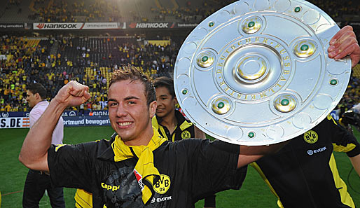 Mario Götze wurde in dieser Saison mit Borussia Dortmund deutscher Meister