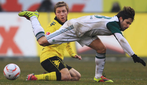 Ob Diego (r.) beim VfL Wolfsburg noch mal richtig auf die Beine kommt, ist fraglich