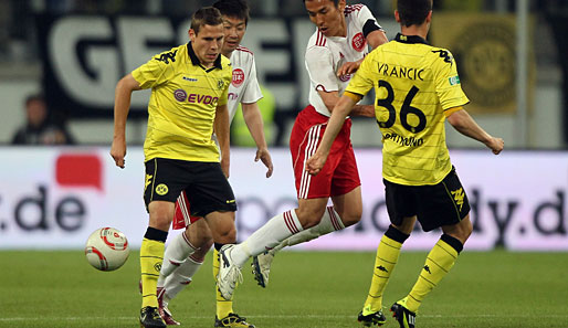 Marvin Bakalorz (l.) rückt in den Profikader von Borussia Dortmund auf