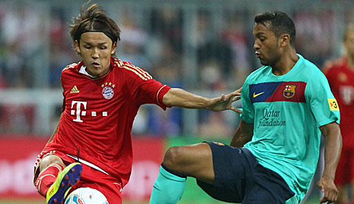 Takashi Usami (l.) wurde vom FC Bayern München für ein Jahr ausgeliehen