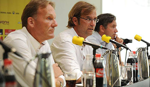 Gelassen in die kommende Saison: Hans-Joachim Watzke, Jürgen Klopp und Michael Zorc (v.l.n.r.)