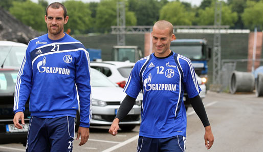 Christoph Metzelder (l.) und Peer Kluge kehren ins Mannschaftstraining des FC Schalke zurück