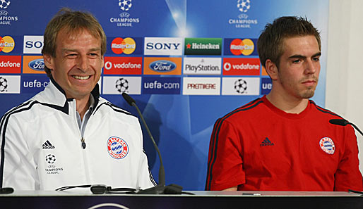 Ein Bild sagt mehr als tausend Worte: Jürgen Klinsmann und Philipp Lahm (r.) bei Bayern München