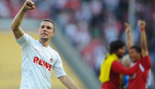 Lukas Podolski blüht unter Trainer Stale Solbakken beim 1. FC Köln derzeit auf