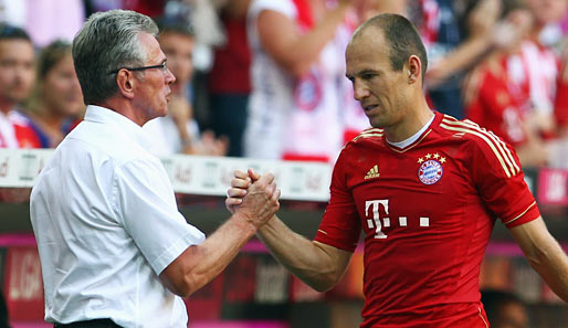Arjen Robben (r.) kam in dieser Bundesliga-Saison erst 213 Minuten zum Einsatz