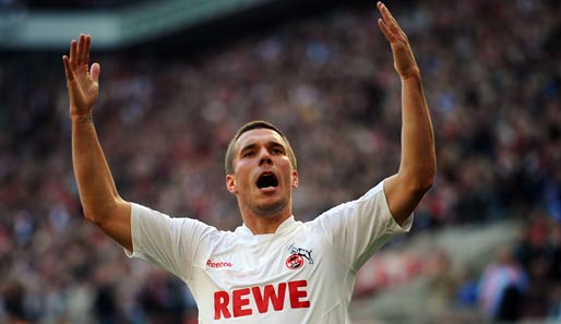 Lukas Podolski lässt seine Zukunft beim 1. FC Köln offen
