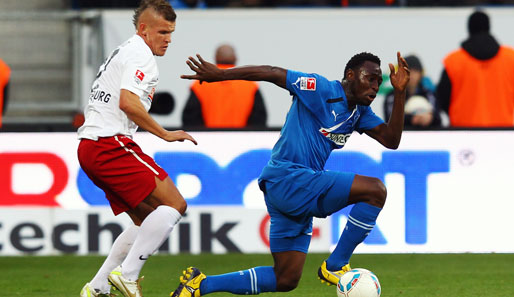 Chinedu Obasi (r.) wurde bis zum Saisonende von der TSG Hoffenheim nach Schalke ausgeliehen