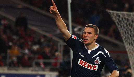 Kölns Topscorer Lukas Podolski steht auch bei Schalke 04 auf dem Zettel