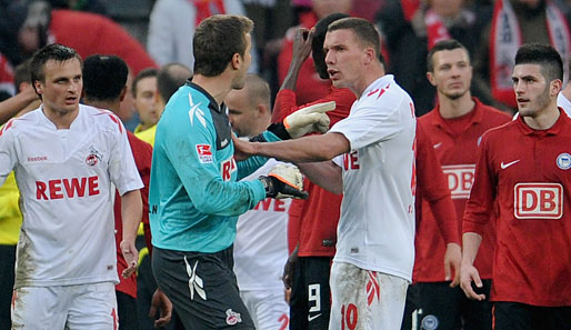 Lukas Podolski ist mit seiner Sperre nach der Roten Karte gegen Hertha nicht einverstanden