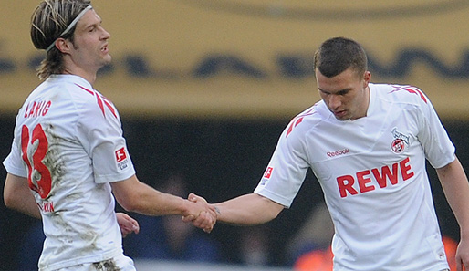 Martin Lanig (l.) und Lukas Podolski sind zwei wichtige Stützen im Spiel des 1. FC Köln