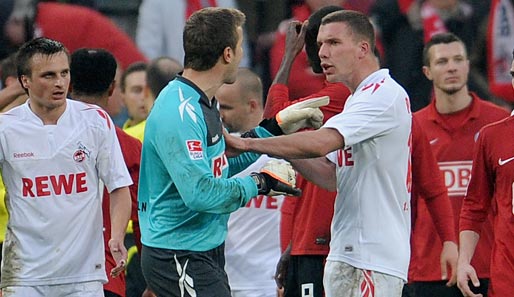 Lukas Podolski wurde vom DFB nach einer Roten Karte für ein Spiel gesperrt