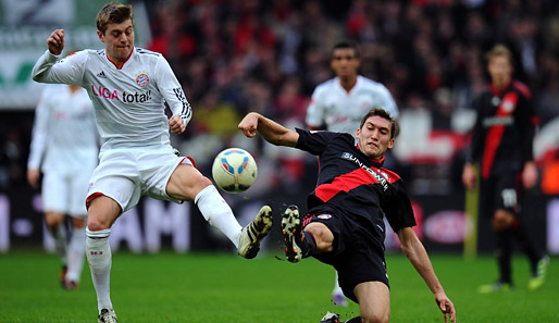 Toni Kroos (l.) konnte die Niederlage gegen Leverkusen nicht verhindern