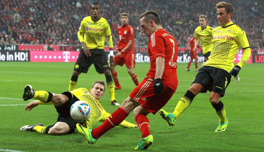 Das Hinspiel in der Allianz Arena entscheid Borussia Dortmund knapp mit 1:0 für sich
