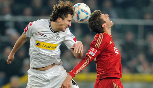 Roel Brouwers (l.) musste das Training bei Borussia Mönchengladbach vorzeitig beenden