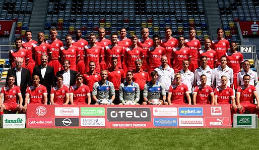 Die neu formierte Mannschaft von Fortuna Düsseldorf möchte die Klasse halten