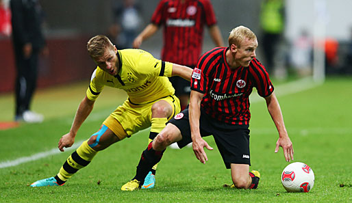 Auch beim 3:3 gegen Dortmund gehörte Sebastian Rode (r.) wieder zu den auffälligsten Frankfurtern