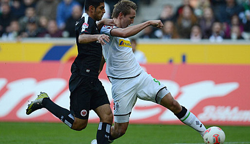 Luuk de Jong (r.) traf beim 2:0-Sieg gegen Eintracht Frankfurt