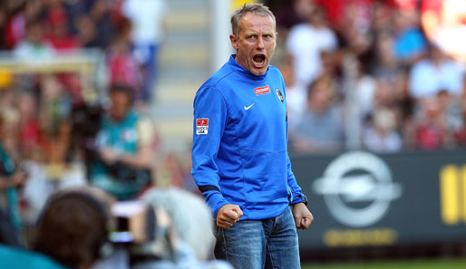 Christian Streich betreut den SC Freiburg seit der Rückrunde der vergangenen Saison