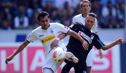 Tobias Weis (r.) absolvierte in dieser Saison nur zwei Bundesligaspiele für die TSG
