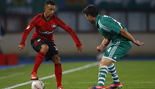 Leverkusens Karim Bellarabi beim Europa-League-Sieg (4:0) gegen Rapid Wien