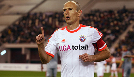 Arjen Robben im Testspiel des FC Bayern München gegen den Lekhwiya Sports Club