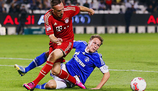Franck Ribery beim 5:0-Erfolg gegen FC Schalke 04 in Doha