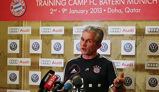 Bayern-Coach Jupp Heynckes im Hotel Grand Heritage in Doha