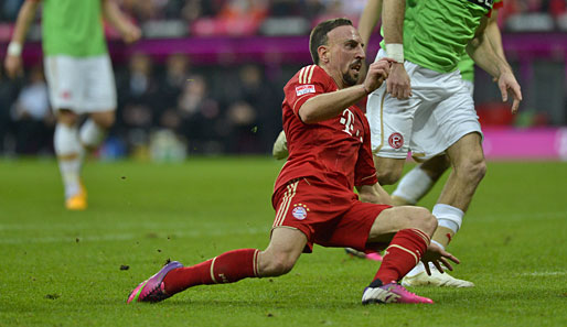 Franck Ribery ist derzeit in bestechender Form - in München geht man kein Risiko ein