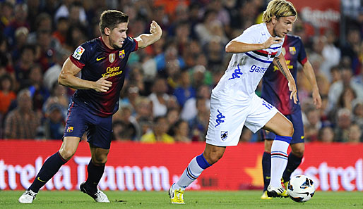 Andreu Fontas (l.) ist derzeit von Barca an RCD Mallorca verliehen - ist er bei Bayern ein Thema?