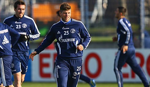 Klaas-Jan Huntelaar befindet sich nach seinem Innenbandriss wieder im Training von Schalke 04
