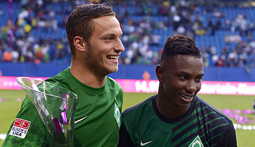 Marko Arnautovioc (l.) und Eljero Elia werden diese Saison kein Spiel mehr für Werder bestreiten