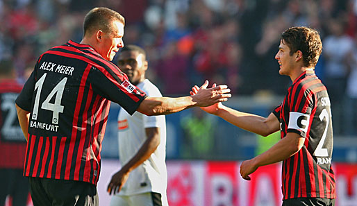Alex Meier und Kapitän Pirmin Schwegler sind eminent wichtig für Eintracht Frankfurt
