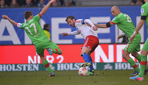 Rafael van der Vaart war gegen Fortuna Düsseldorf bestens gelaunt und erzielte zwei Treffer