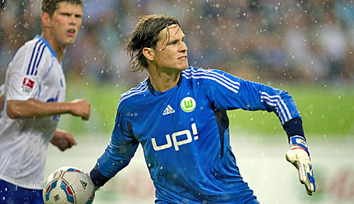 Marwin Hitz lief in 13 Bundesliga-Partien für den VfL Wolfsburg auf