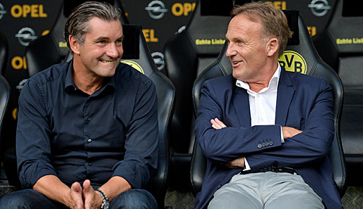 Haben angesichts einer Rekordbilanz gut Lachen: Hans-Joachim Watzke und Michael Zorc