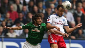 Santiago Garcia (l.) absolvierte bisher drei Partien für Werder Bremen